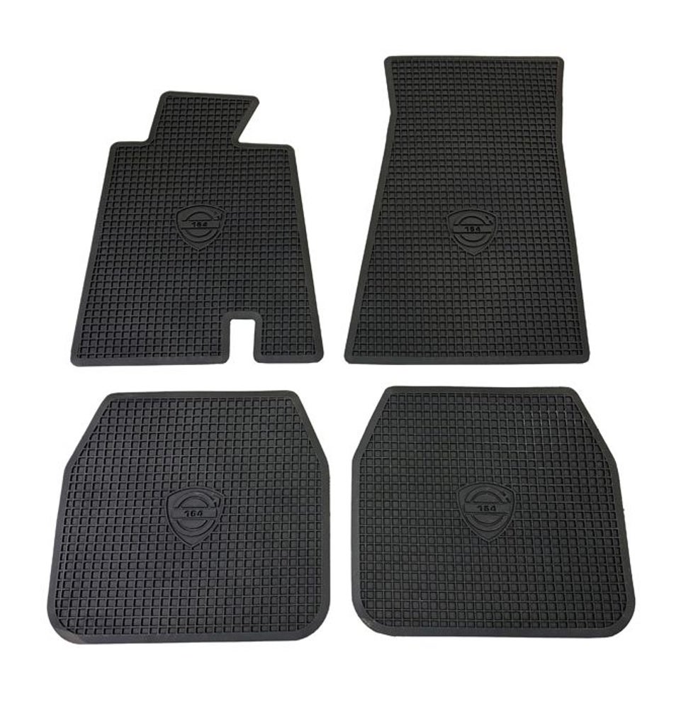 Mattenset Accessoires voor Volvo 164 1973-74, zwart rubber — bild 1 av 2