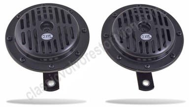 Signaalhoorn 12V Hella zwart voor Volvo PV544, Duett