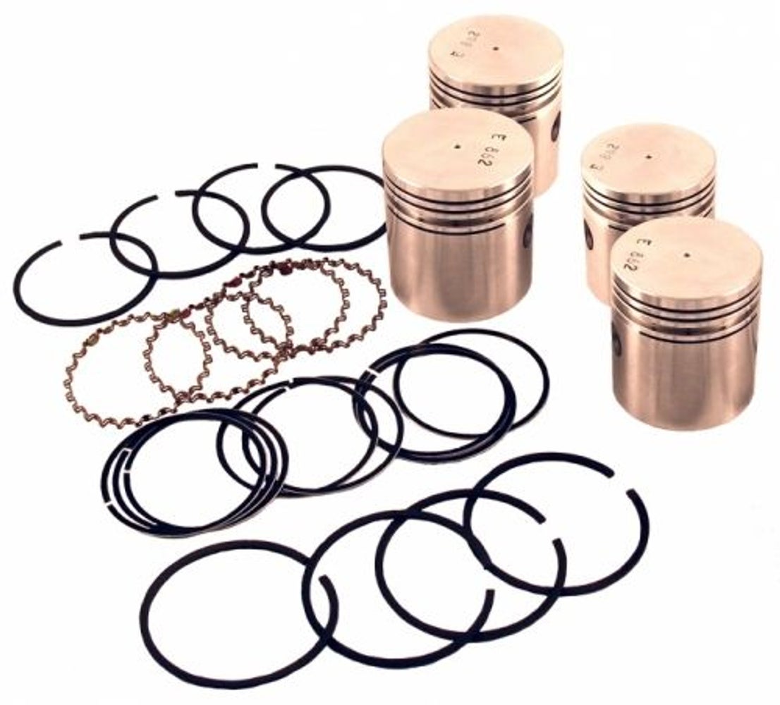 Zuigerset met zuigerveren B16 0.040" voor Volvo PV544, Duett, Amazon, Amazon Kombi