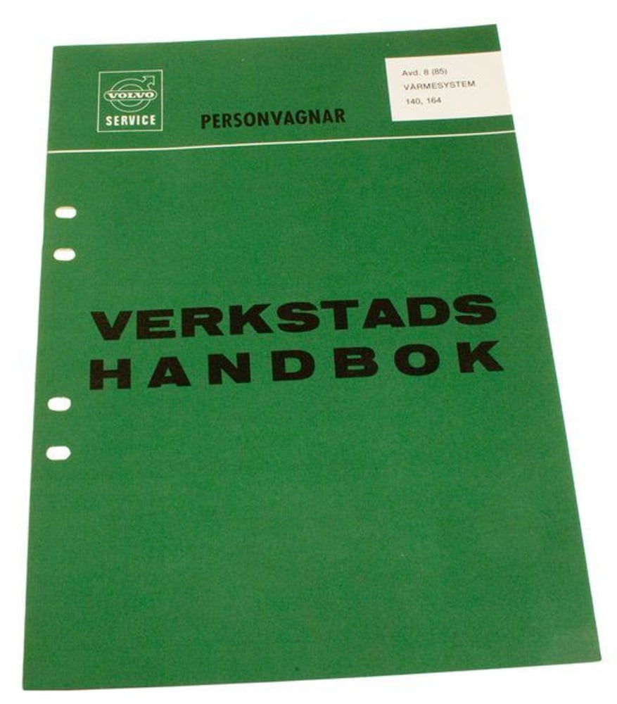 Werkplaatshandboek Verwarmingssysteem voor Volvo 140, 164 (Zweeds)