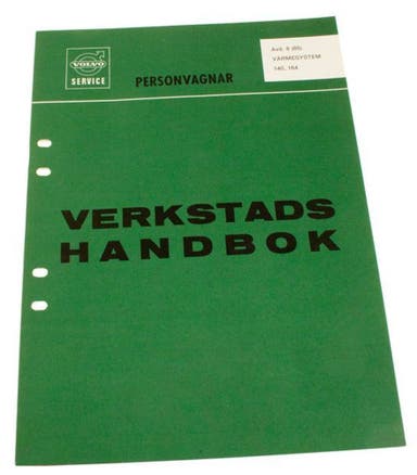 Werkplaatshandboek Verwarmingssysteem voor Volvo 140, 164 (Zweeds)
