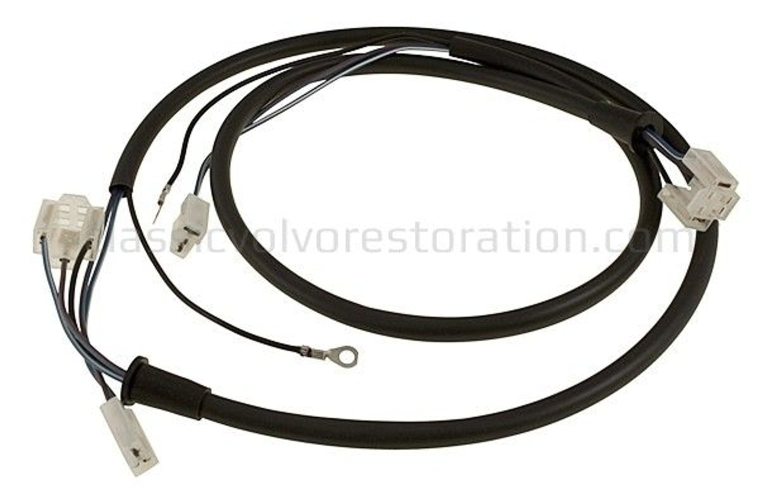 Koplampbedrading voor Volvo 1800E, 1800ES, kabels 90° ten opzichte van elkaar. — bild 2 av 2