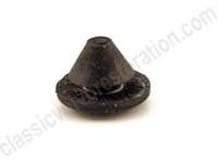 Rubberen knop hoedenplank