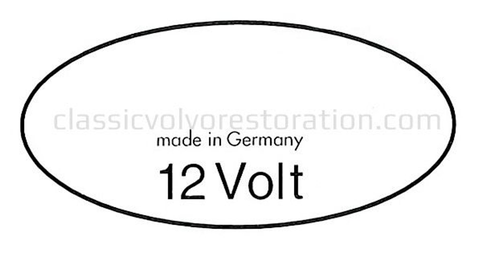 Sticker bobine 12V wit