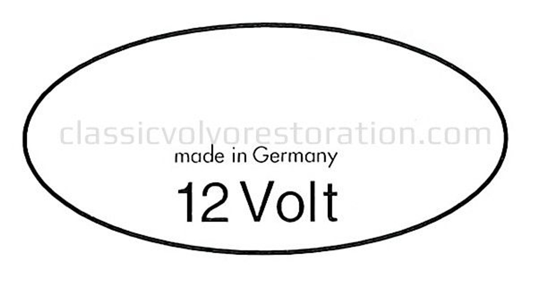 Sticker bobine 12V wit