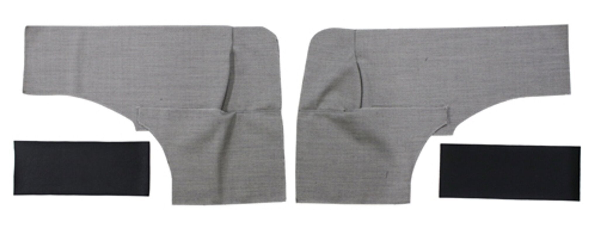 Bekleding achter zijkanten grijszwart