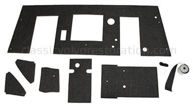 Tapijt Torpedo voor Volvo Amazon 1965-70 zwart