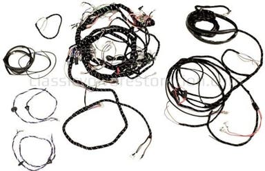 Bedrading voor Volvo 1800S ch 25500 - 2-circuit USA, linksgestuurd