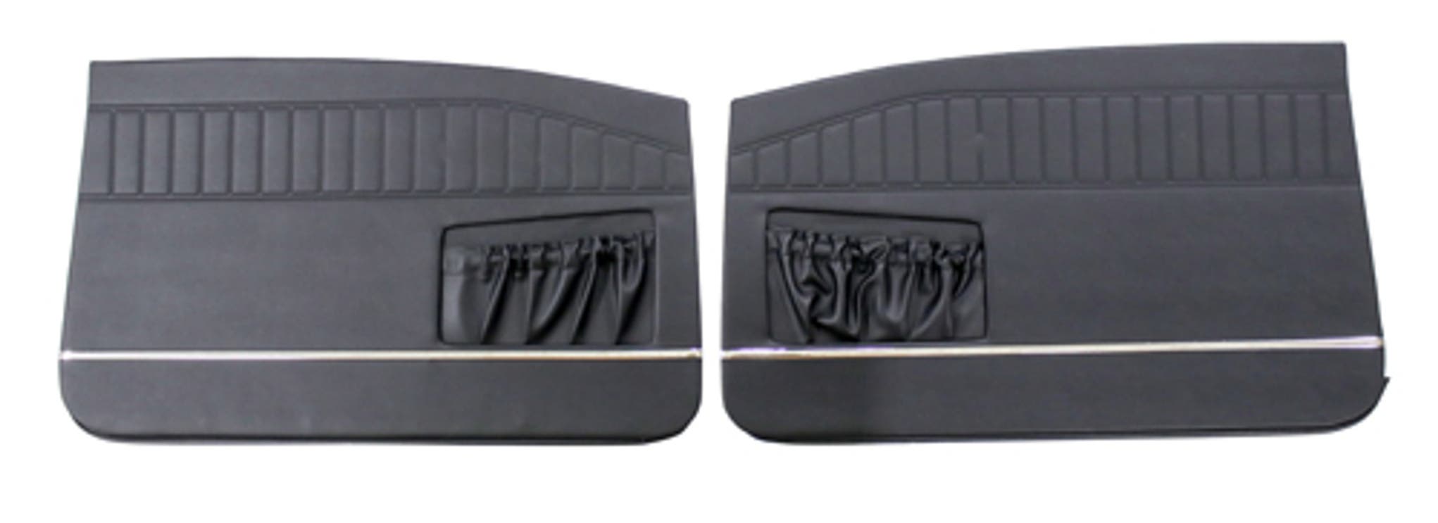 Deurpaneel voor met chroomlijs