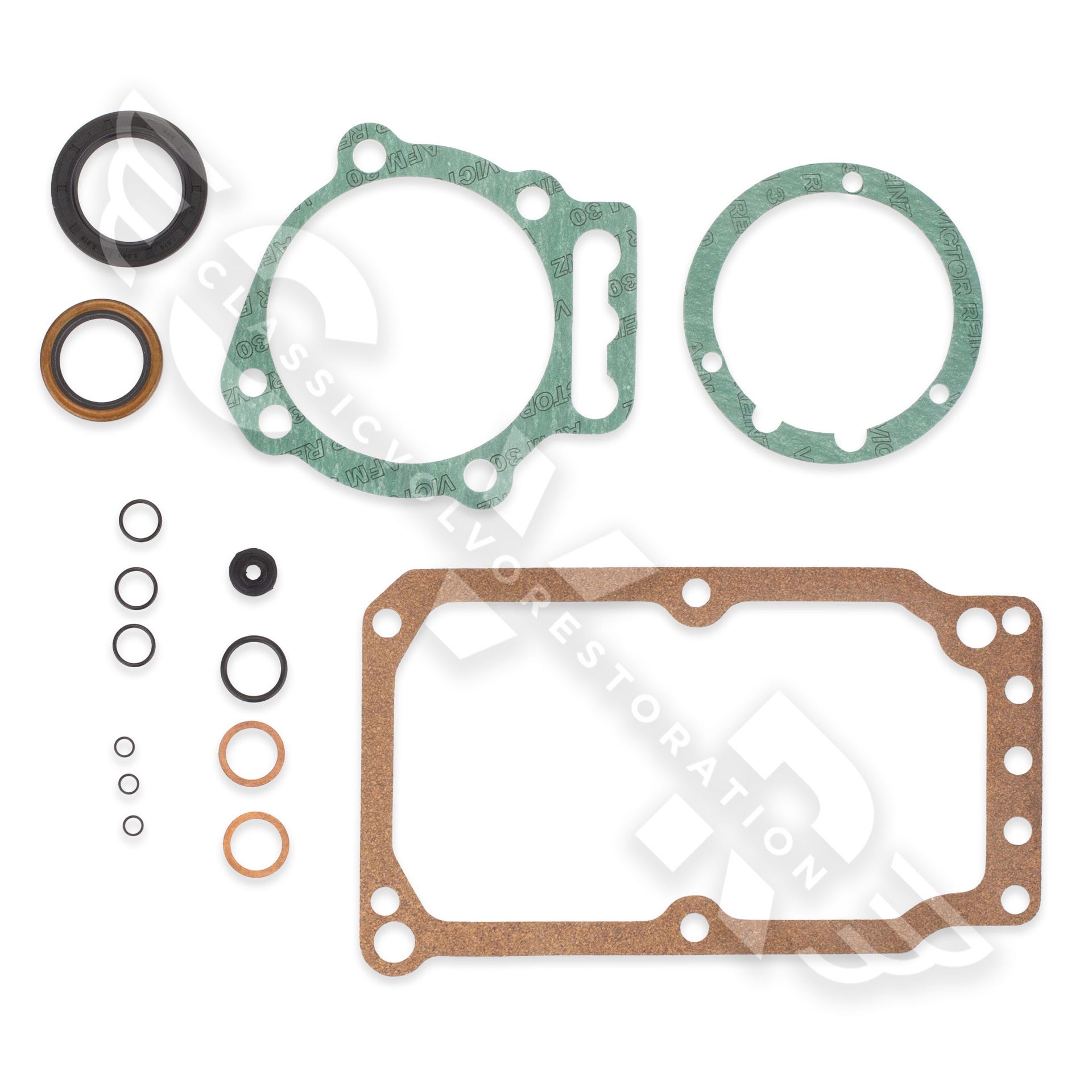 Pakkingsset voor versnellingsbak M30/M40 – t/m 1966 — bild 2 av 2