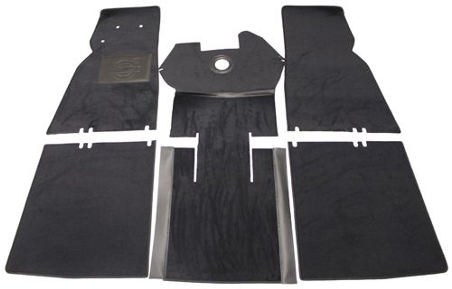 Tapijtset voor Volvo PV444, zwart textiel