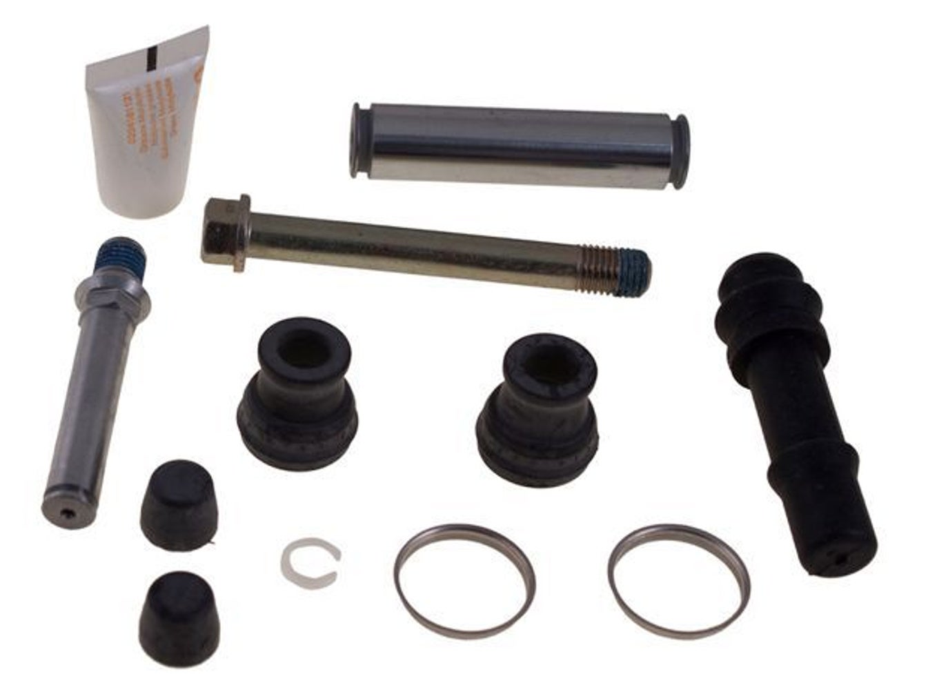 Set geleidehulzen voor de voorremklauw van Volvo 740, 760, 780, 940, 960, 1982-93, DBA