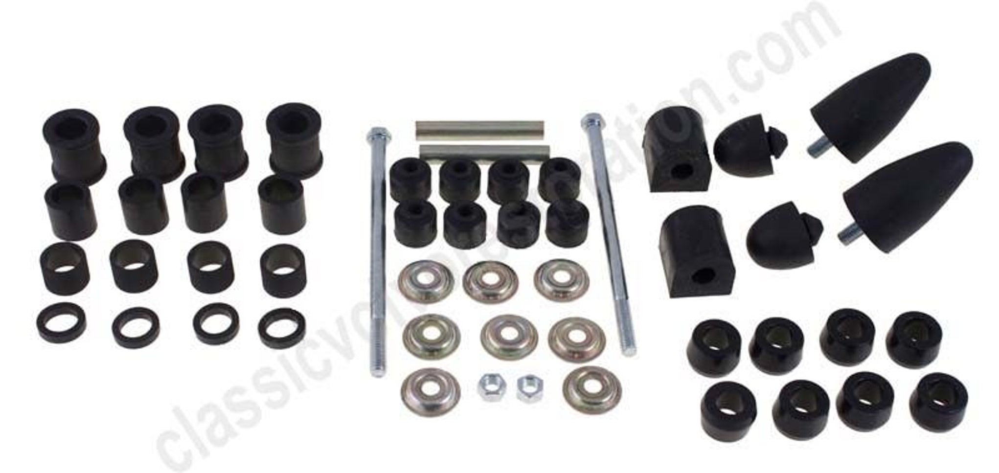 Bussingsset voorwielophanging