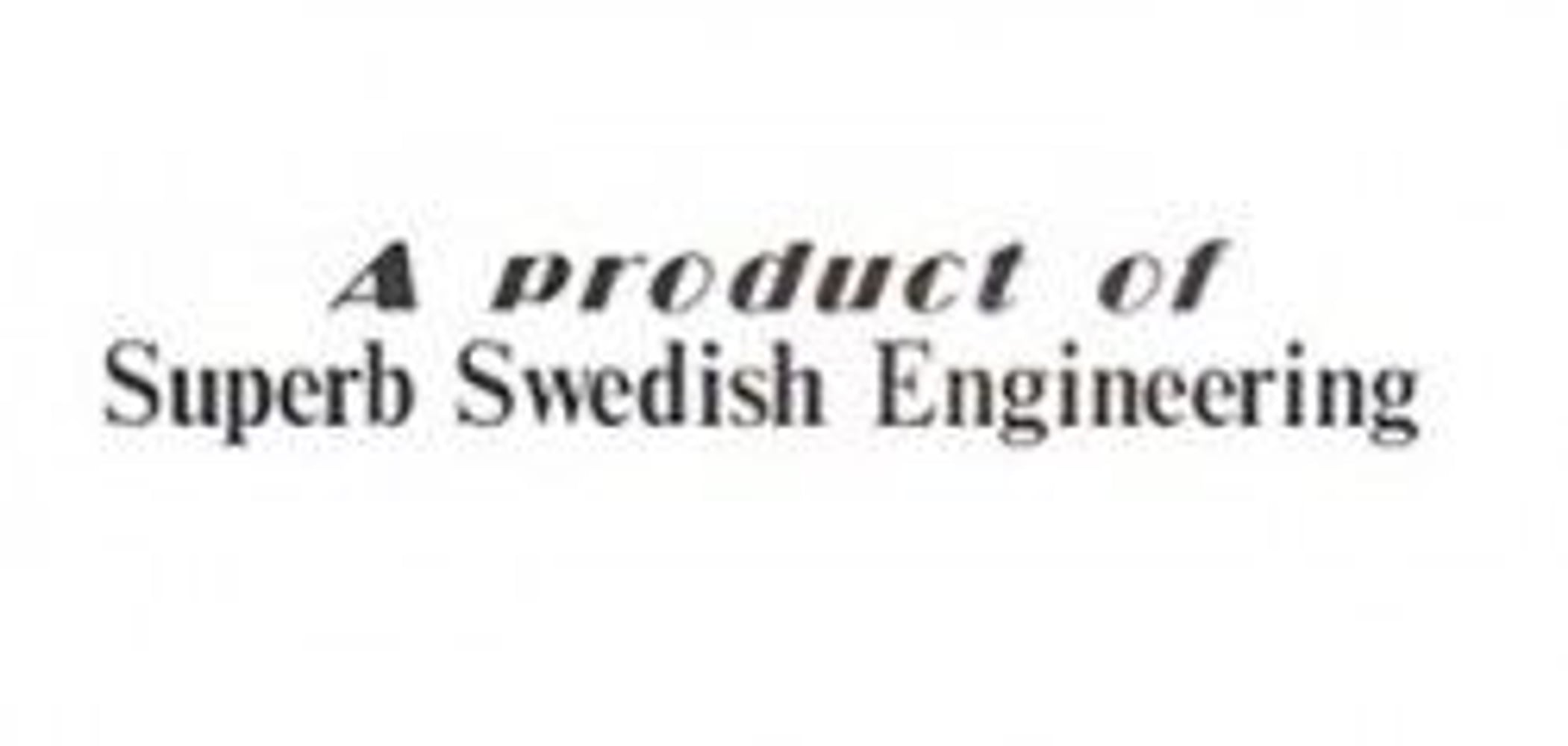 Sticker "Een product van Volvo SUPERB..."