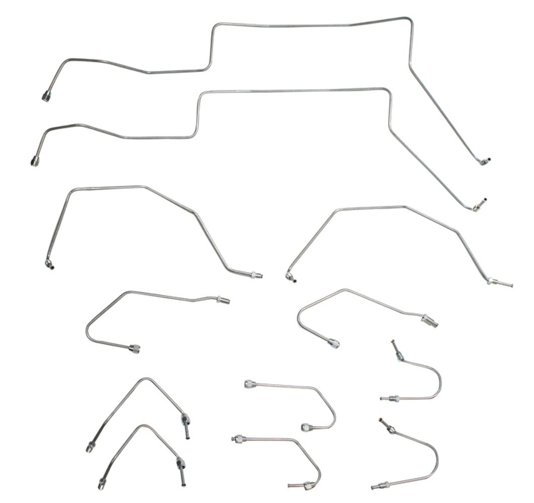 Remleidingset vooras voor Volvo 1800E / 1800ES 1969–1973 links gestuurd