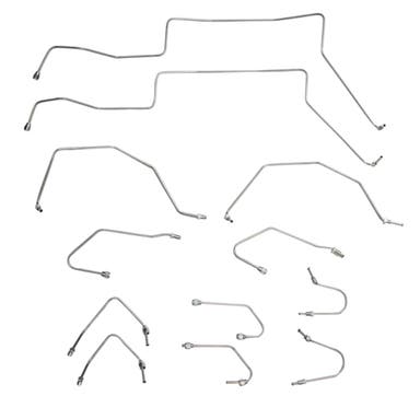 Remleidingset vooras voor Volvo 1800E / 1800ES 1969–1973 links gestuurd