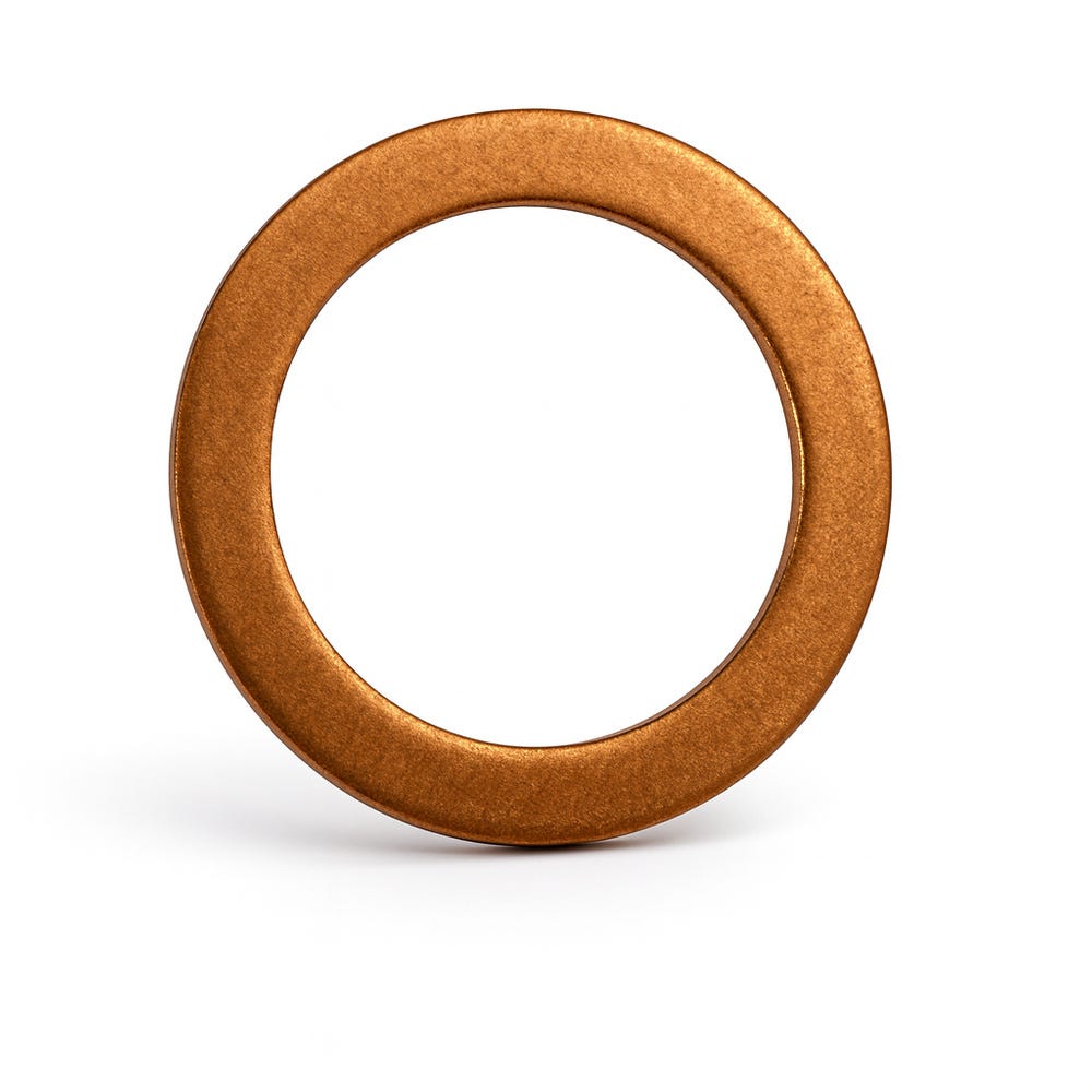 Koperen ring 13,3 x 18,7 x 1,25 mm voor Volvo PV444, PV544, Duett, Amazon, Amazon Kombi — bild 2 av 2