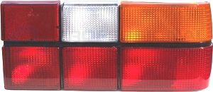 Achterlichtglas zwart rechts