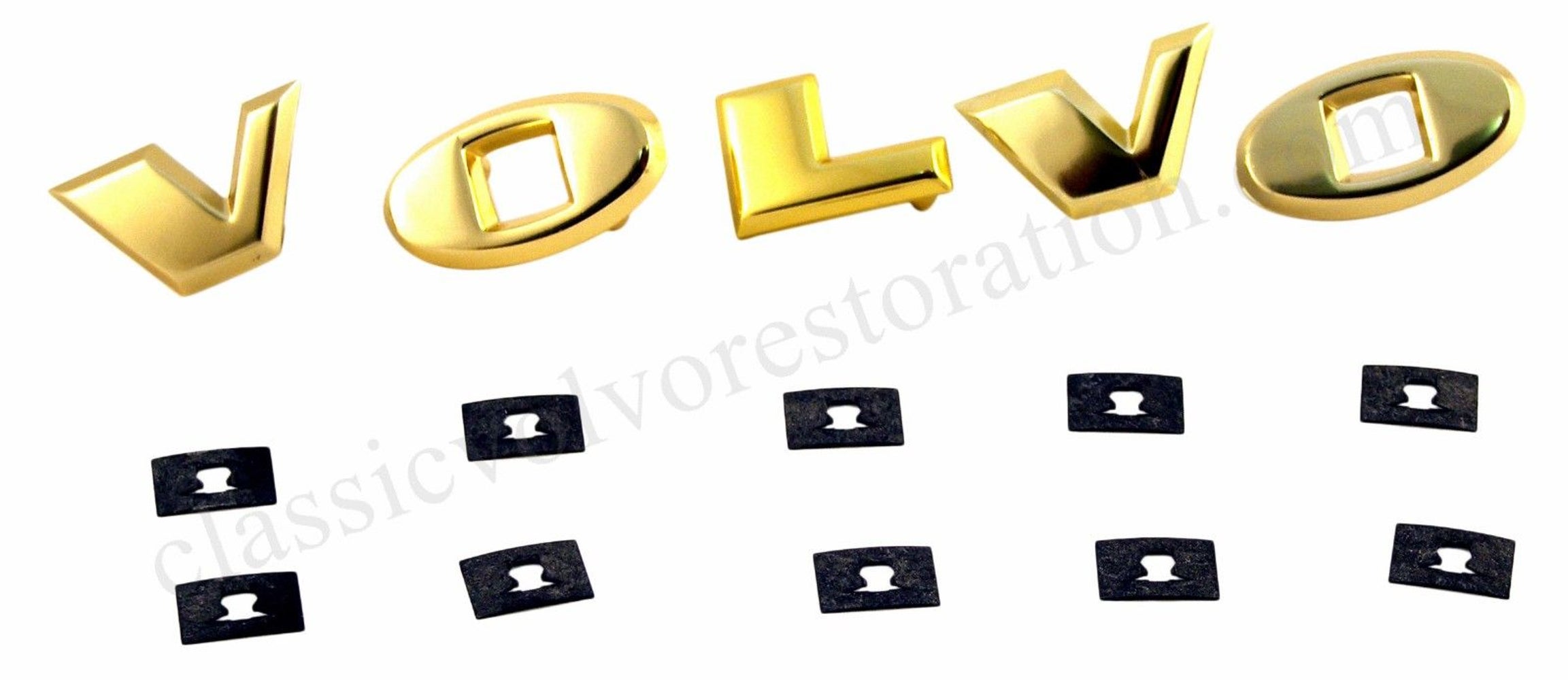 Letterset voor Volvo Amazon 1957-66, goud