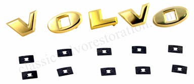 Letterset voor Volvo Amazon 1957-66, goud
