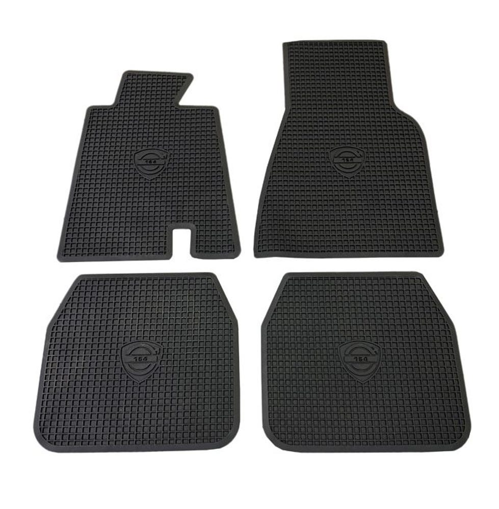 Mattenset Accessoires voor Volvo 164 1968-71, zwart rubber — bild 4 av 4