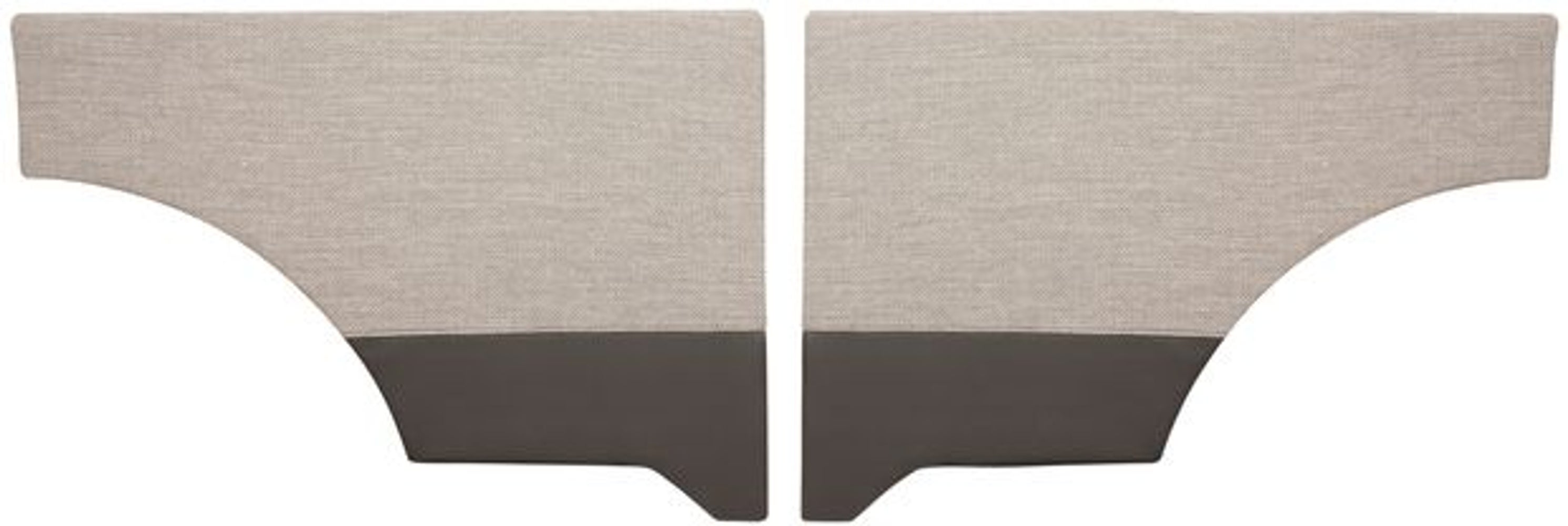 Achterpanelen voor Volvo Duett 1957-58, grijs/zwart