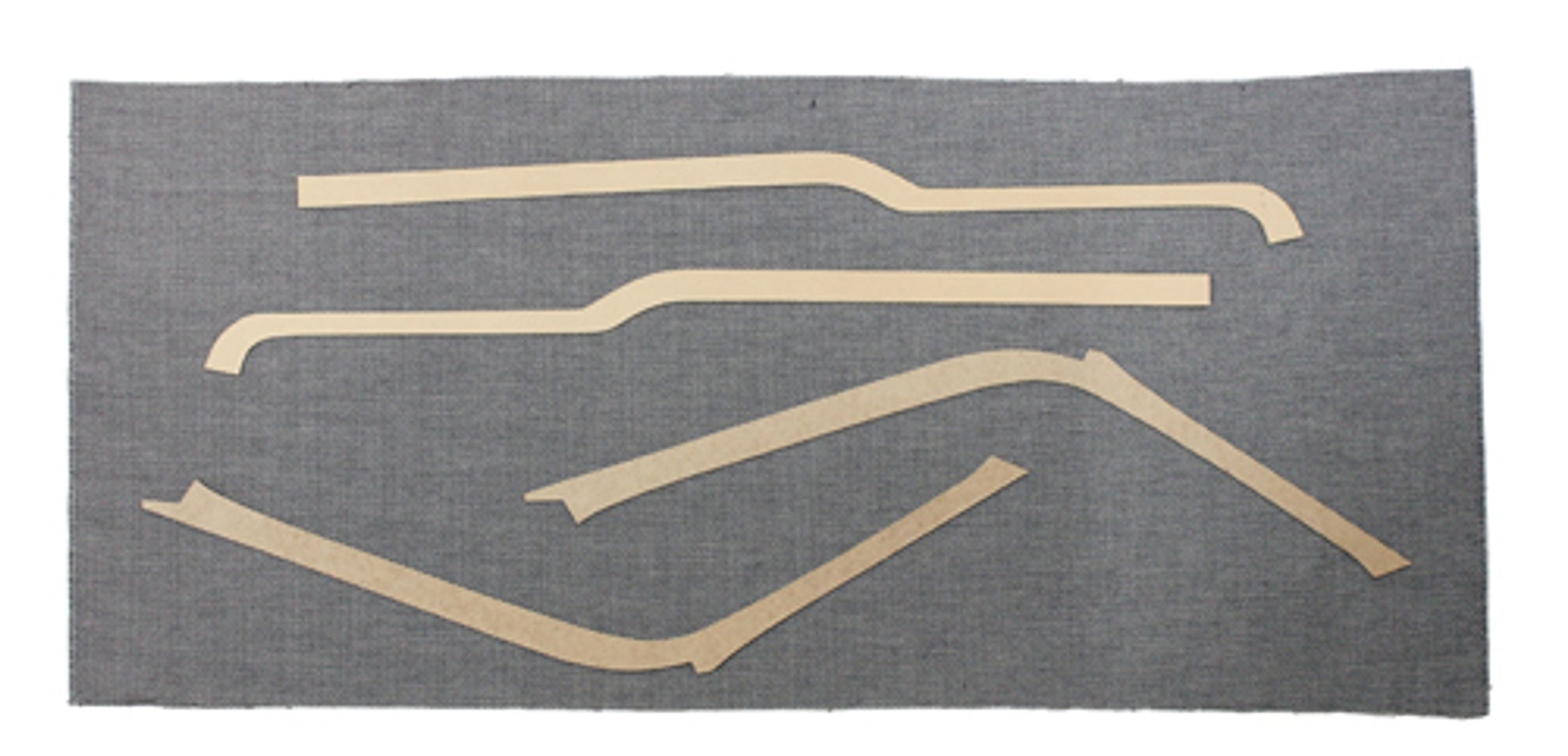 Paneelset B-stijl/boven de deur voor Volvo Duett 445G-M 1957-58 zwart
