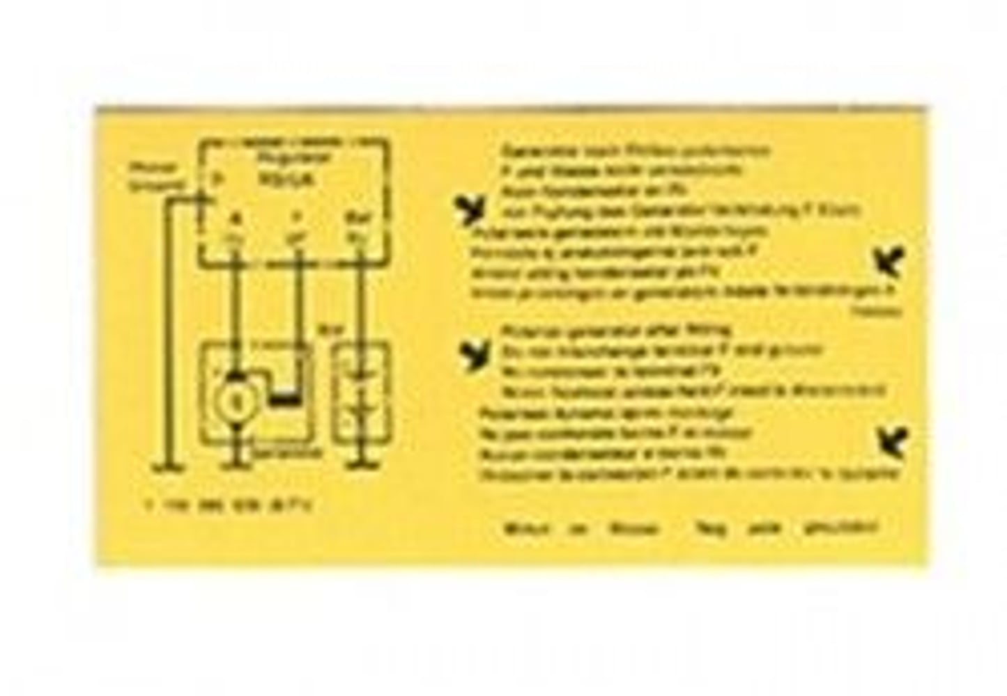 Laadrelais met sticker 6V — bild 1 av 2