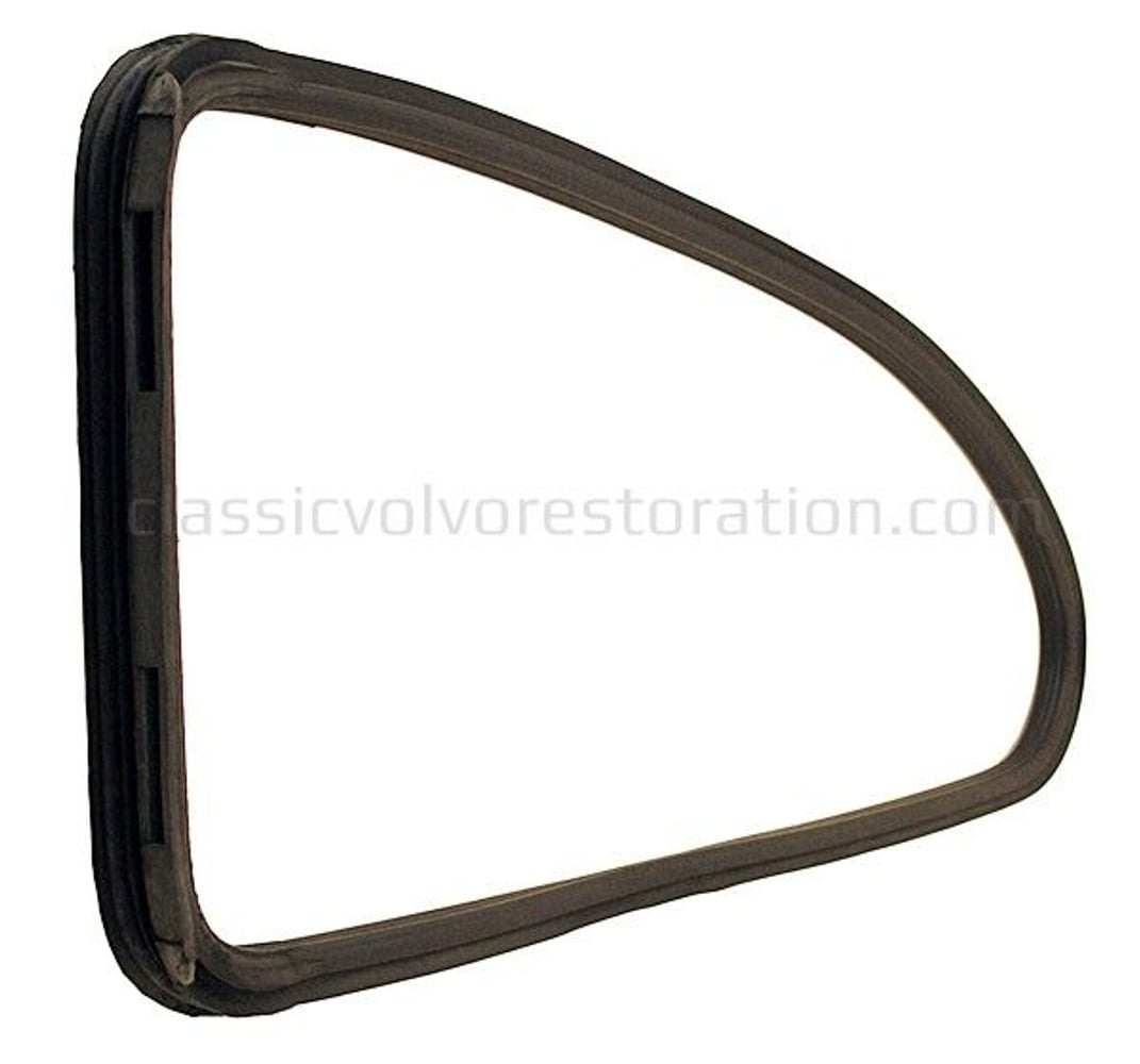 Rubberen strip voor zijruit, te openen voor Volvo PV544 Duett, links.