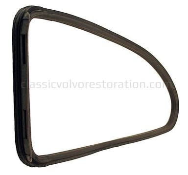 Rubberen strip voor zijruit, te openen voor Volvo PV544 Duett, links.