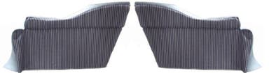 Achterpanelen, onderzijde, voor Volvo PV444 1951-54, blauw/grijs