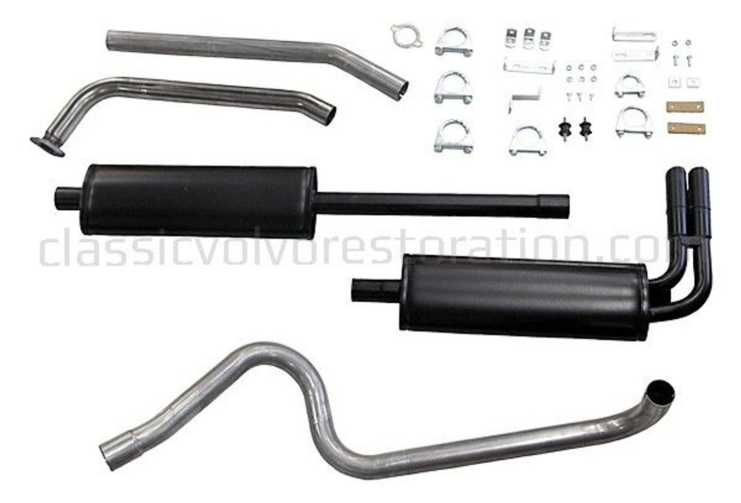 Uitlaatsysteem voor Volvo PV544, 1961-65, B18, 2" sport