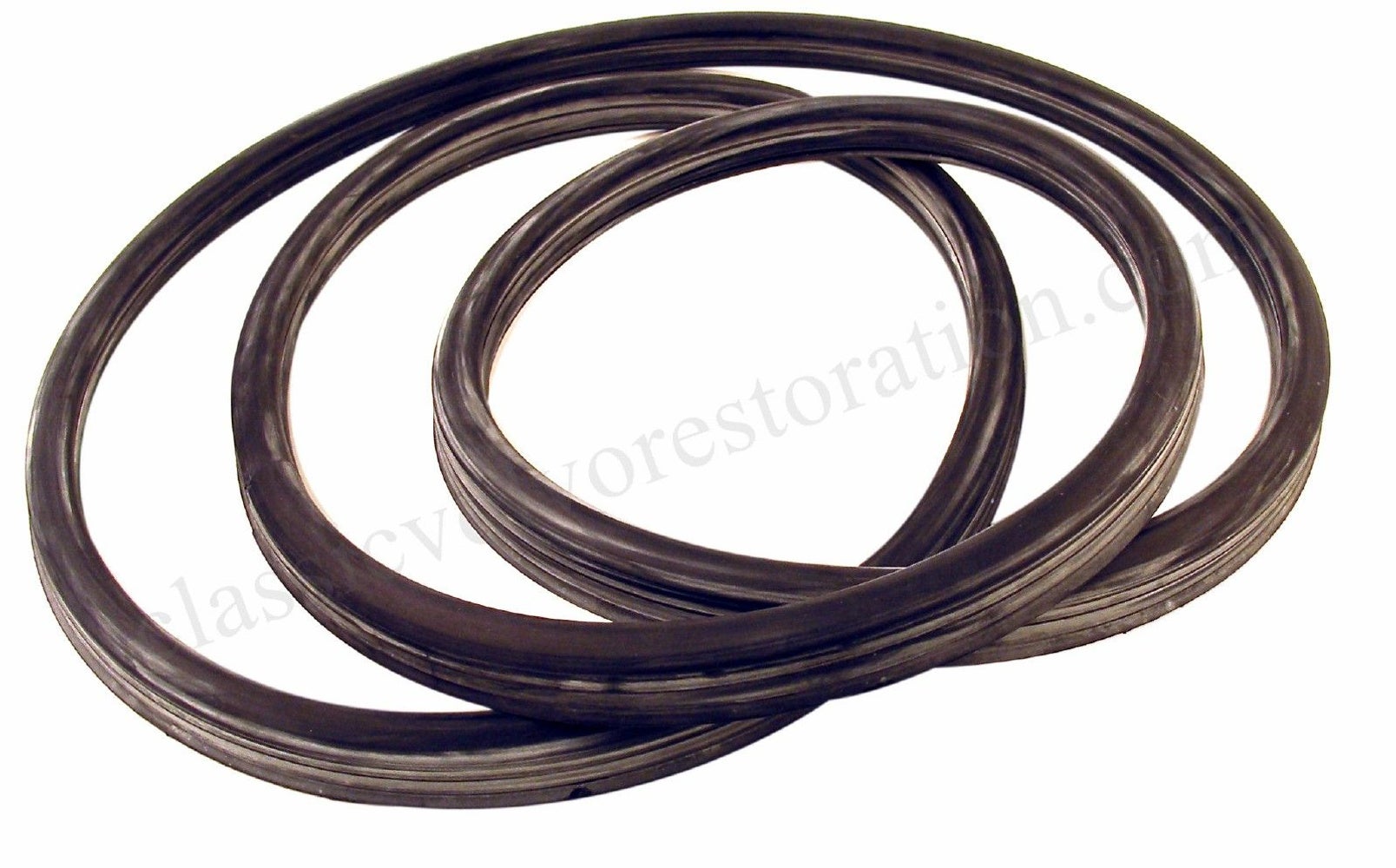 Rubberen afdichtingsstrip achterruit voor Volvo Amazon Kombi, geschikt voor auto's met chromen sierstrips