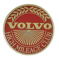 Sticker Volvo High Mileage Club — bild 2 av 2