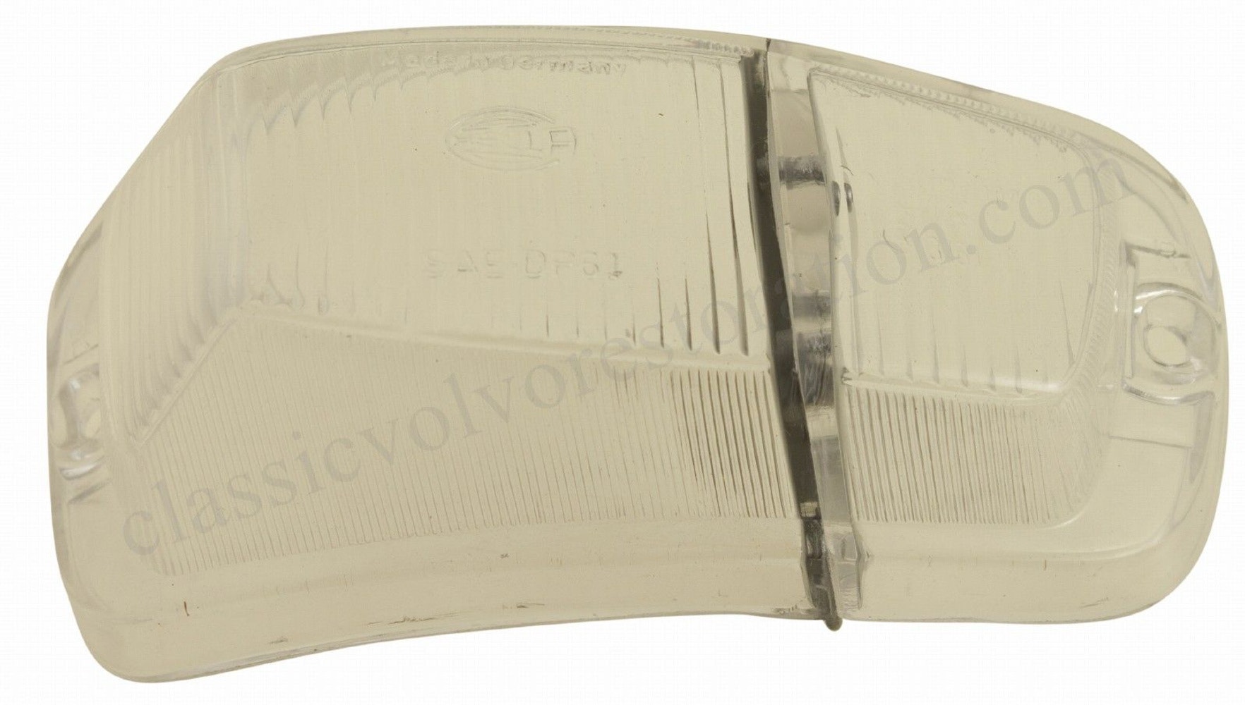 Knipperlichtglas wit/wit rechts