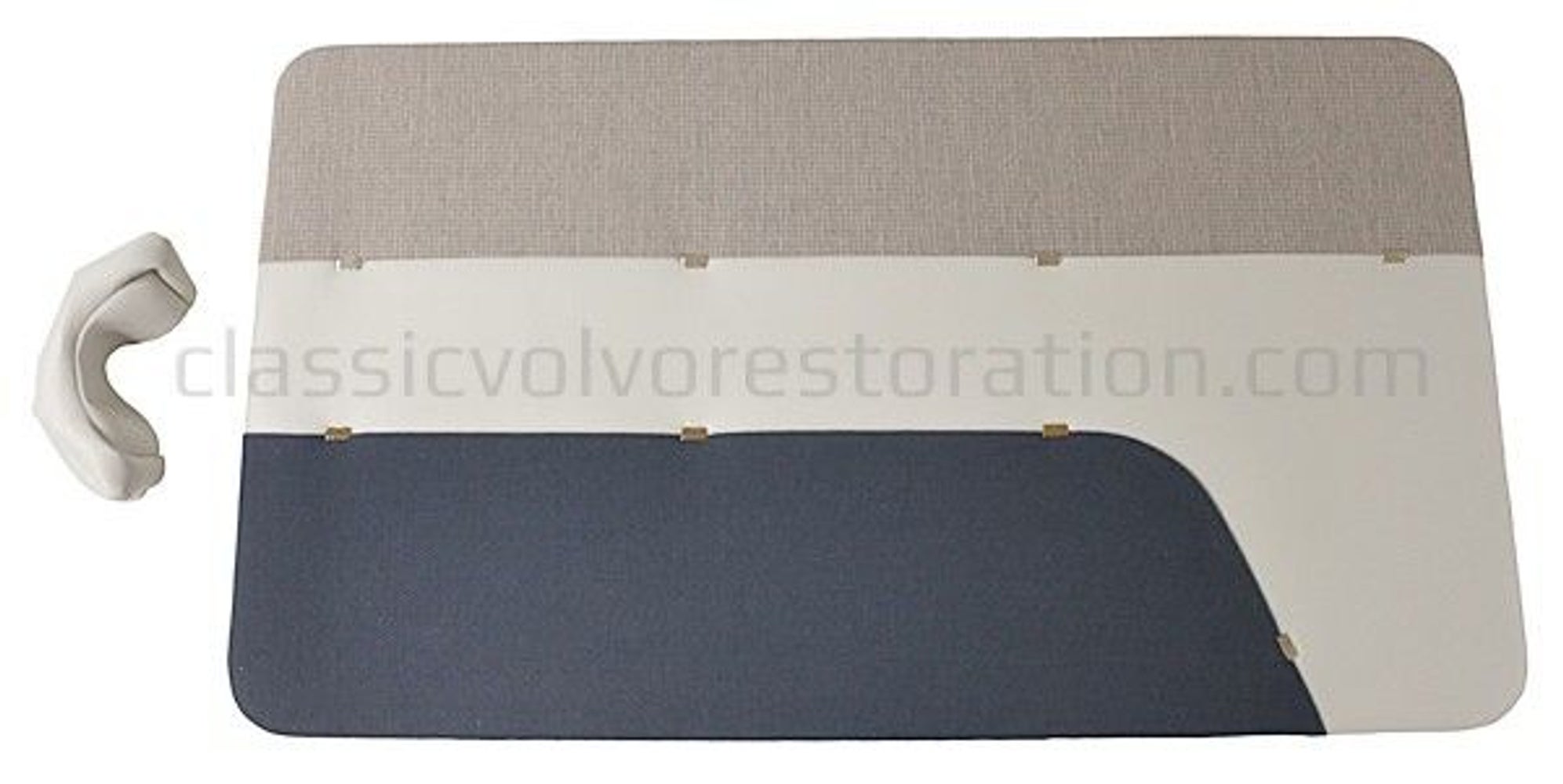Deurpanelen voor Volvo PV444LS 1957-58, blauw/grijsbeige