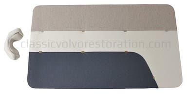 Deurpanelen voor Volvo PV444LS 1957-58, blauw/grijsbeige