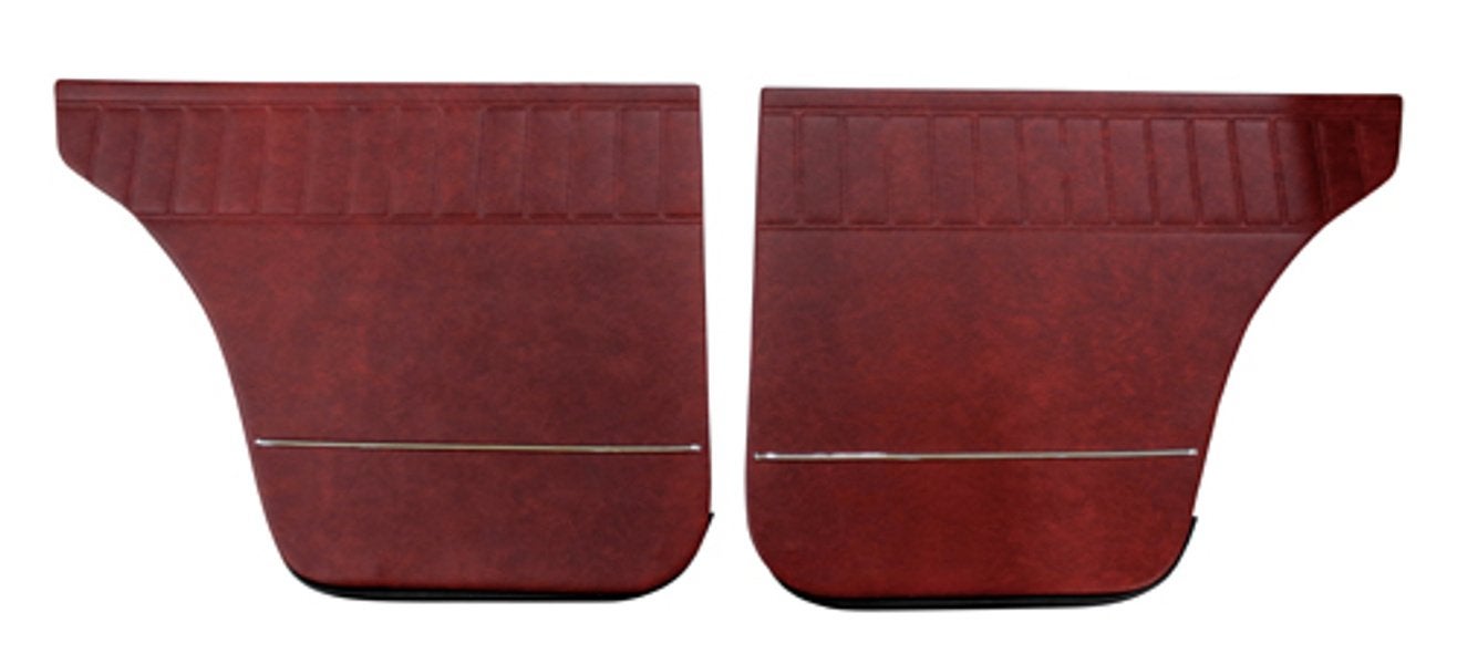 Deurpaneel achter rood