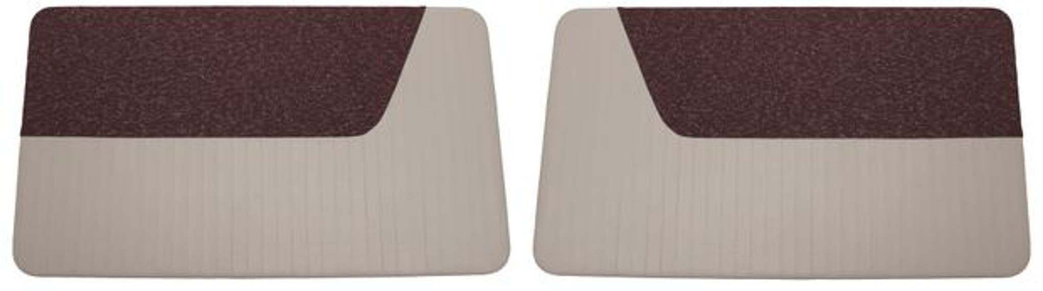 Deurpaneel rood/grijs stof