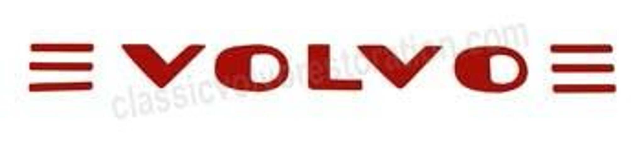 Sticker Volvo-tekst wieldop