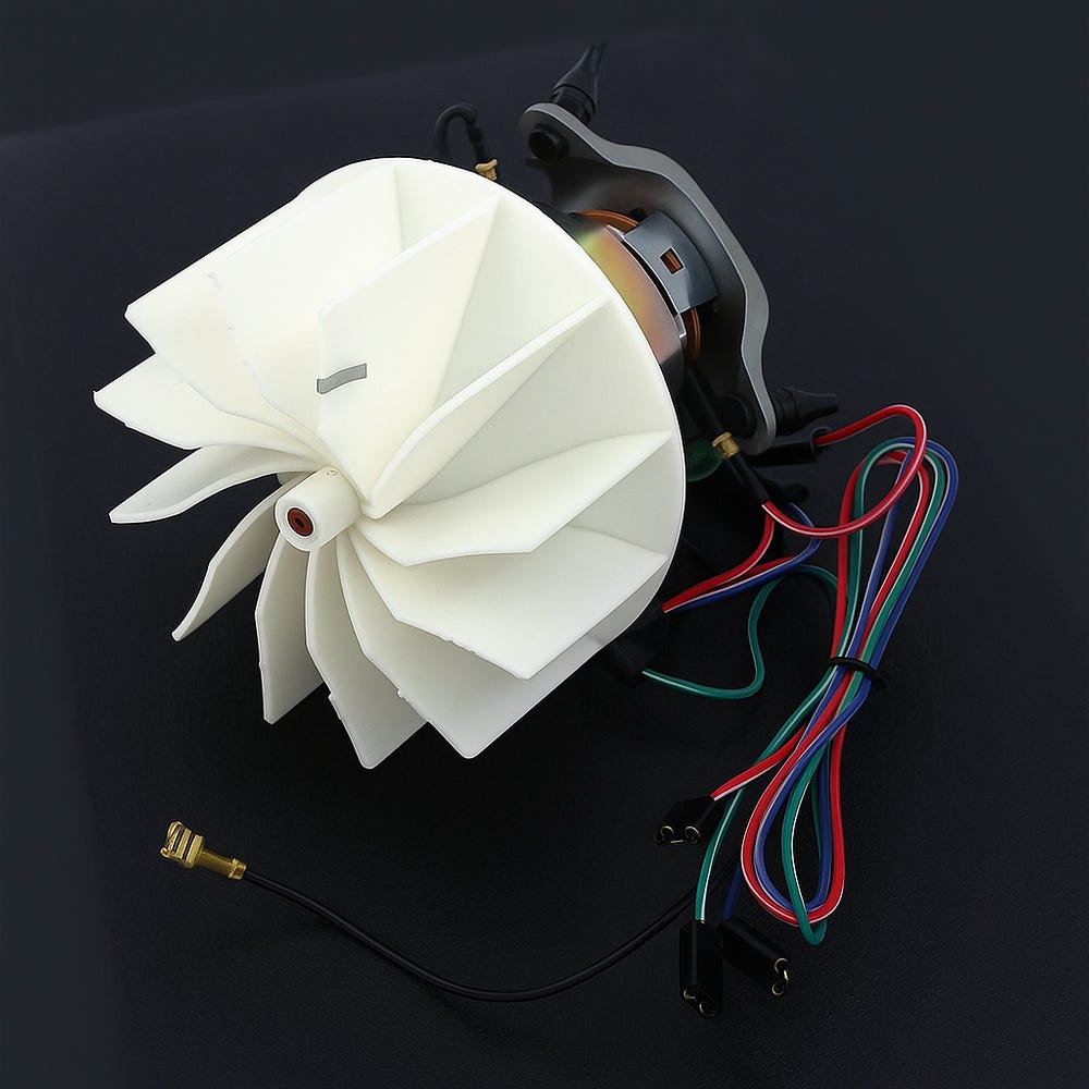 Ventilatormotor voor Volvo 140, 164 (vanaf 1973), 240, 260, 265 zonder airconditioning. — bild 3 av 3