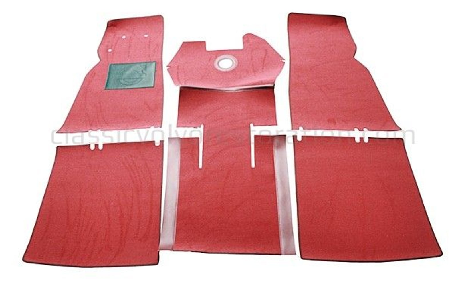 Mattenset rood textiel