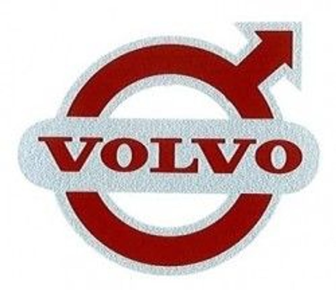 Volvo sticker rood-zilver — bild 1 av 2