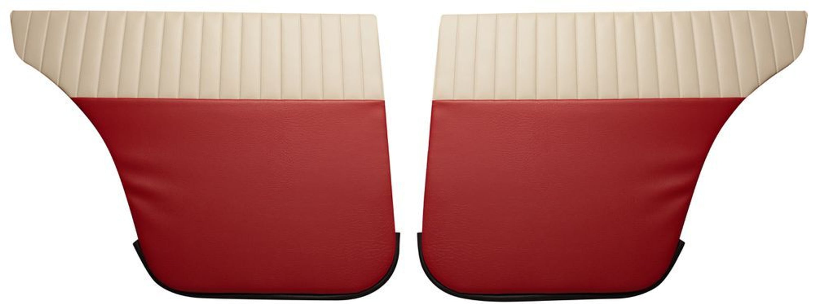 Achterportierpanelen voor Volvo Amazon 4d 1958-60, VS, rood/beige