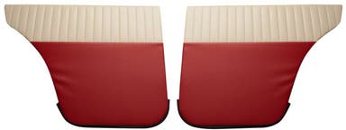 Achterportierpanelen voor Volvo Amazon 4d 1958-60, VS, rood/beige