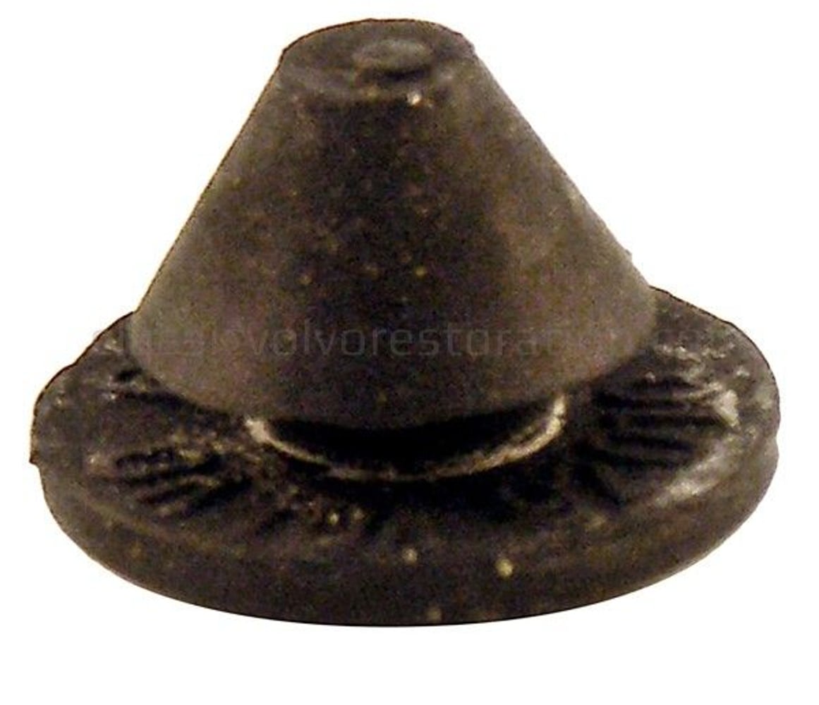 Rubberen knop hoedenplank