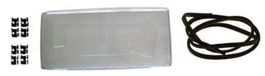 Glazen koplamp voor Volvo 740, 760, 1982-1989, rechts