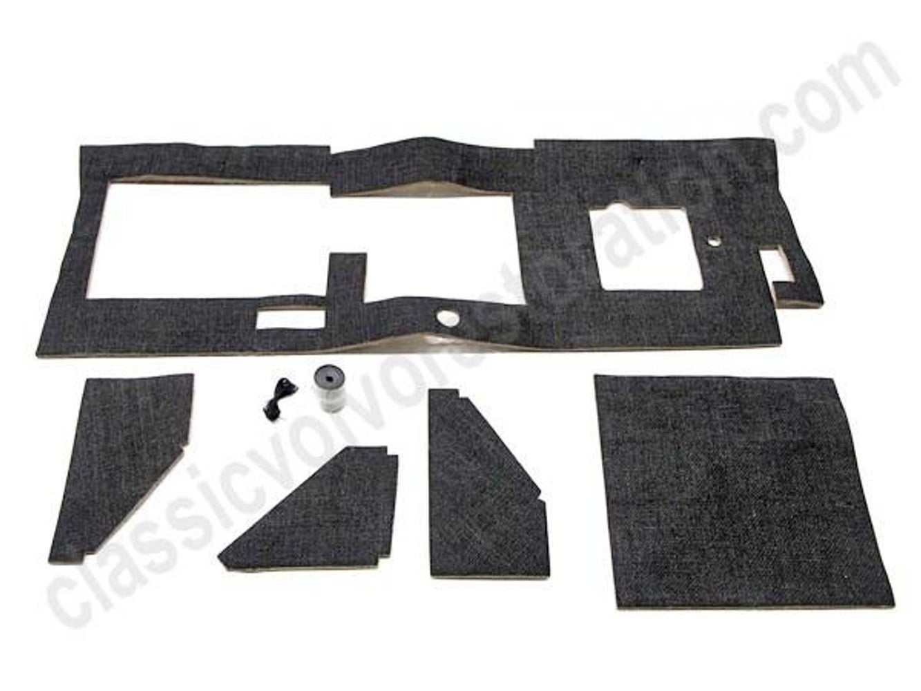 Tapis tableau de bord noir