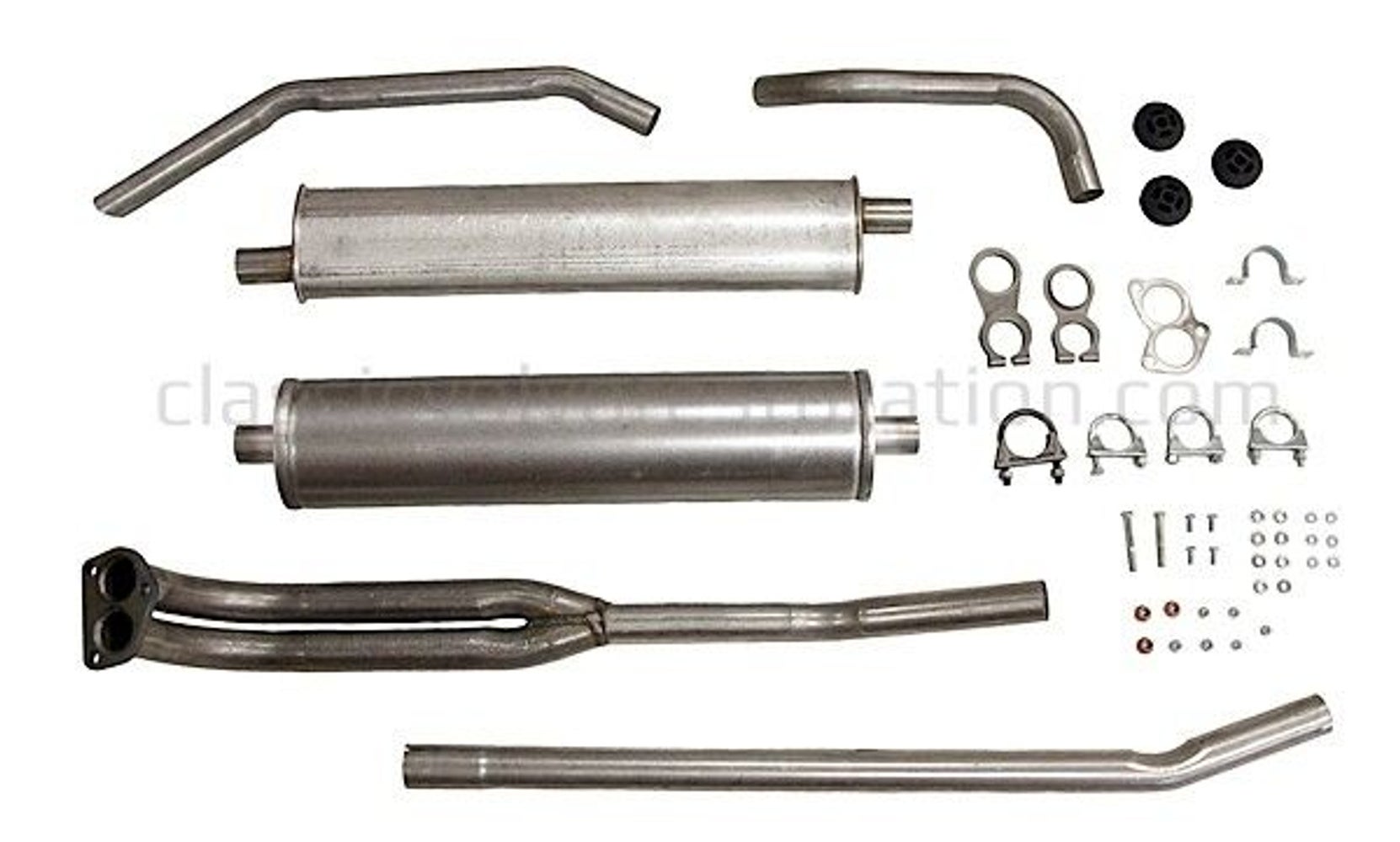 Uitlaatsysteem voor Volvo Duett, 1967-68, B18, B20