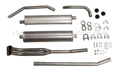 Uitlaatsysteem voor Volvo Duett, 1967-68, B18, B20